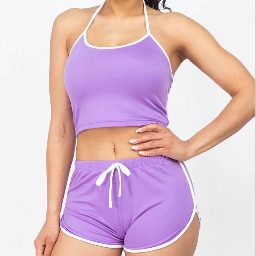Two Piece Halterneck Set